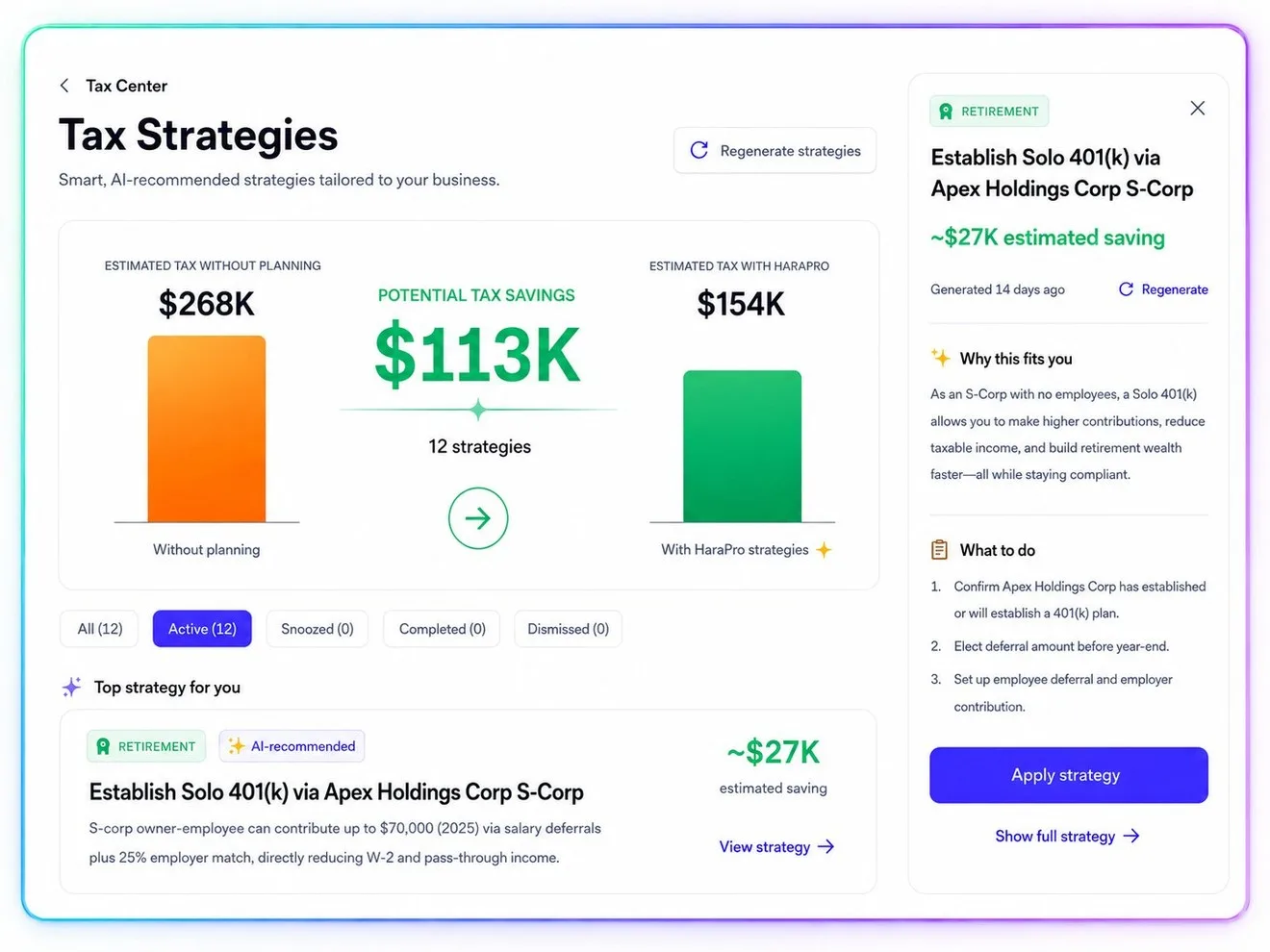 HaraPro Advisor Agent in the product