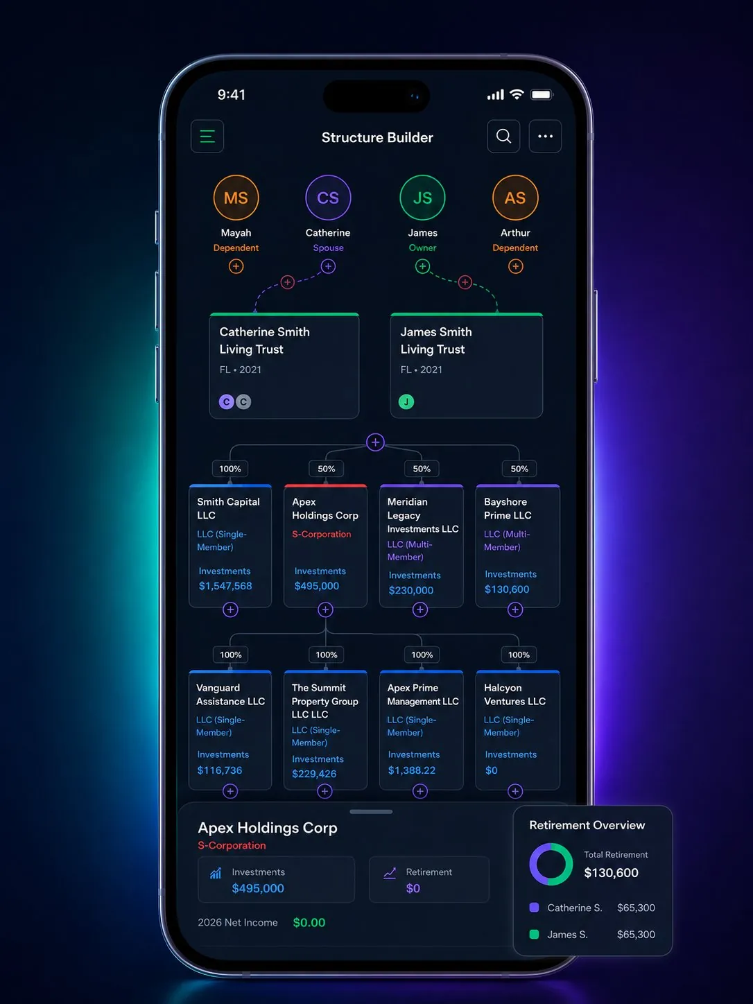 HaraPro structure builder on mobile